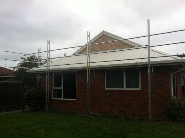 Canterbury Roof Coatings before picture with cream coating